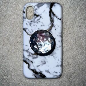 iPhone X White Marble Phone Case